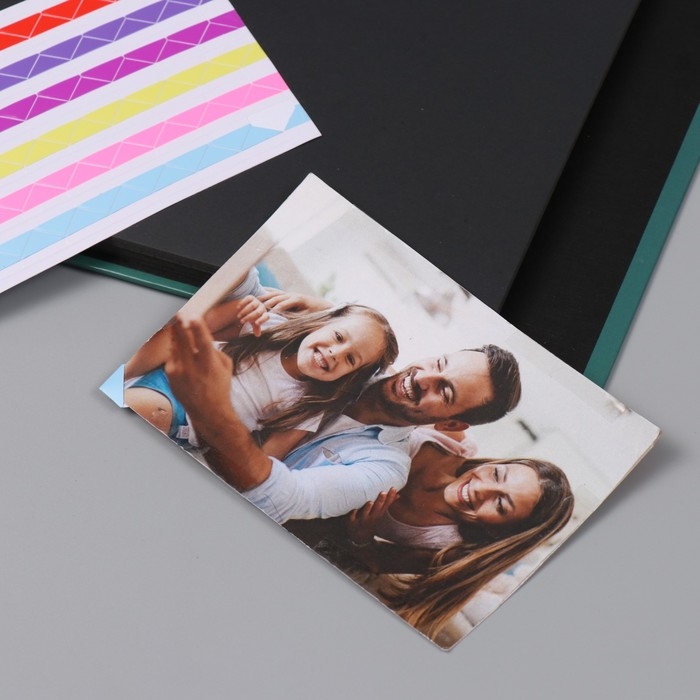 Фотоальбом 25 листов (наклейки+кольца) "Цветочный. Цветы & ты" 19х27х3 см