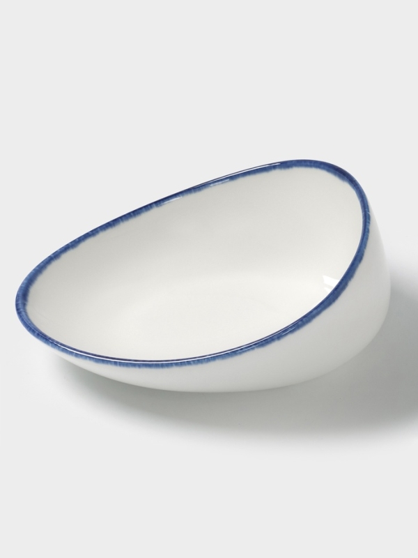 Салатник "Blue Lagoon" Magistro 19см, 19,2х14,9х7,9, цвет белый, синий