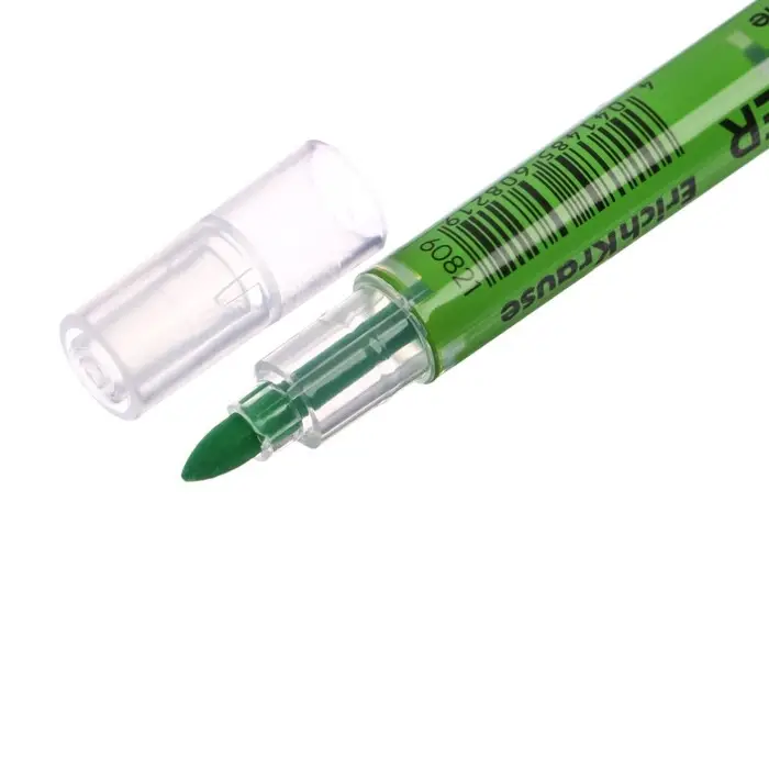 Маркер текстовыделитель 0.5-3.5 мм ErichKrause Visioline V-16 Zoom Neon, двухсторонний, зеленый неон, чернила на водной основе