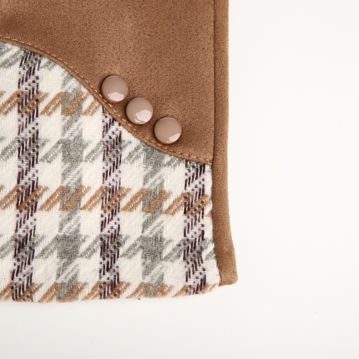 Перчатки женские, безразмерные, без утеплителя, цвет бежевый