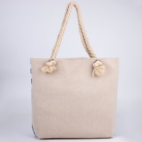 Сумка женская пляжная на молнии, цвет синий/белый Сумка женская пляжная на молнии, цвет синий/белый