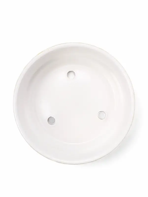 Горшок бонсайница 0,6 л, 15&times;5,5 см  для кактусов и суккулентов белый, керамика "НАВИ"