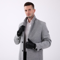 Перчатки мужские, безразмерные, с утеплителем, цвет чёрный Перчатки мужские, безразмерные, с утеплителем, цвет чёрный