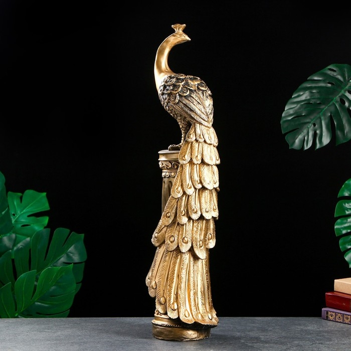 Колонна Колонна "Жар-птица" черное золото, 66х20х20см