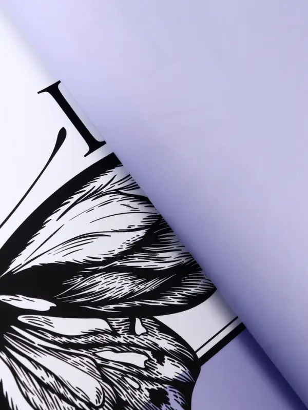 Пленка для цветов, &laquo;Бабочки&raquo;, лиловый, 57&times;57&plusmn;1 см