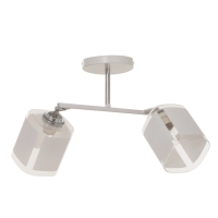 Люстра "Айрис" 2хЕ27 40Вт бело-хромовый 45х26х27 см BayerLux