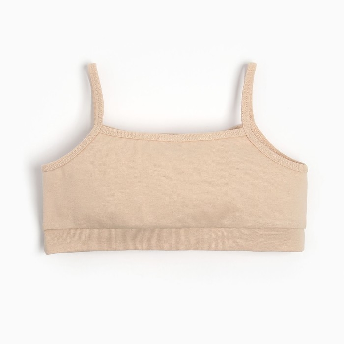 Топ для девочки MINAKU цвет бежевый, рост 128 см