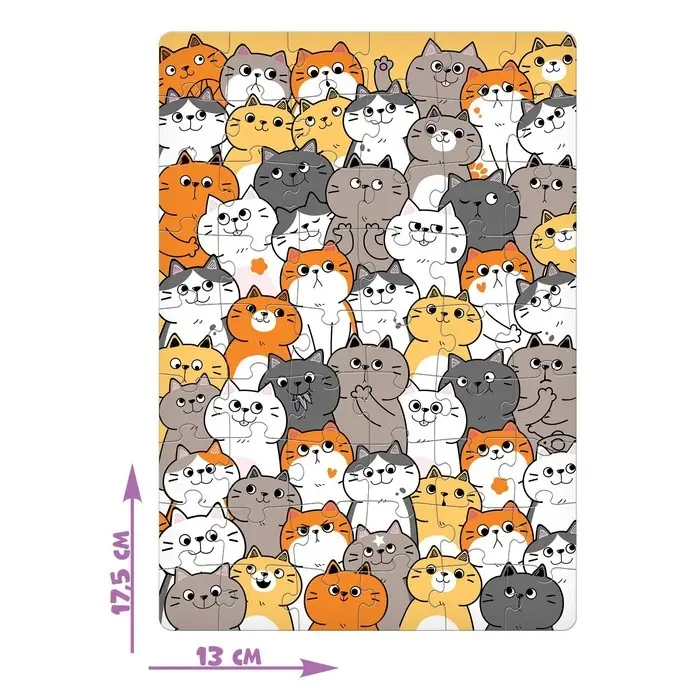 Пазл &laquo;Милые котики&raquo;, 54 элемента