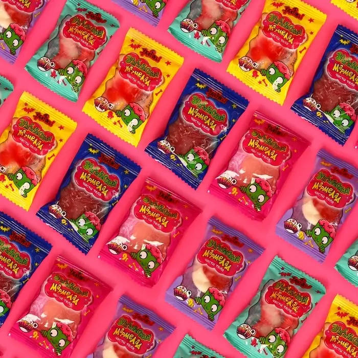 Жевательный мармелад &laquo;Зомбический мармелад ЧАСТИ ТЕЛА&raquo;, 9 г