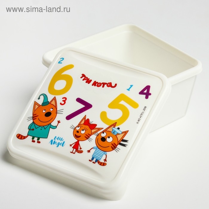 Ланч-бокс, контейнер детский ТРИ КОТА &laquo;Обучайка&raquo;, рисунок МИКС, 450 мл