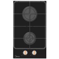 Газовая варочная панель CGH311GB, 2 конфорки, черное стекло
