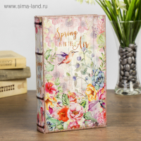 Сейф-книга дерево "Весна в воздухе" кожзам 21х13х5 см
