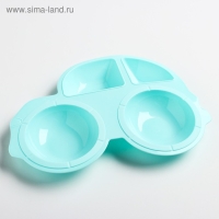 Тарелка Крошка Я в наборе вилка, ложка, цвет МИКС