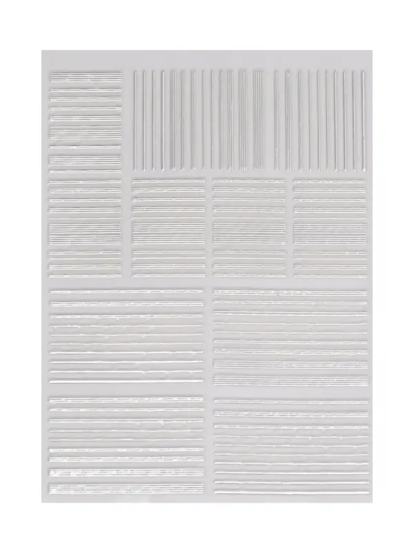 Наклейки для ногтей &laquo;Полоски&raquo;, металлизированные, серебристые