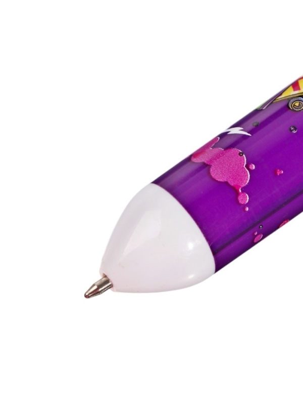 Ручка шариковая автоматическая, 10-ти цветная, штрихкод на штуке, МИКС Робот/Машина