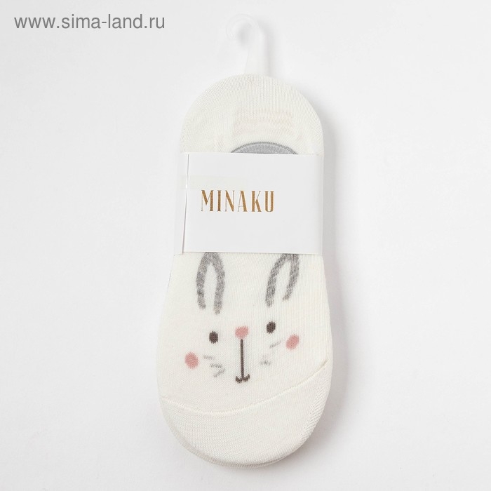 Набор женских носков (3 пары) MINAKU &laquo;Зайка&raquo;, размер 36-37 (23 см)