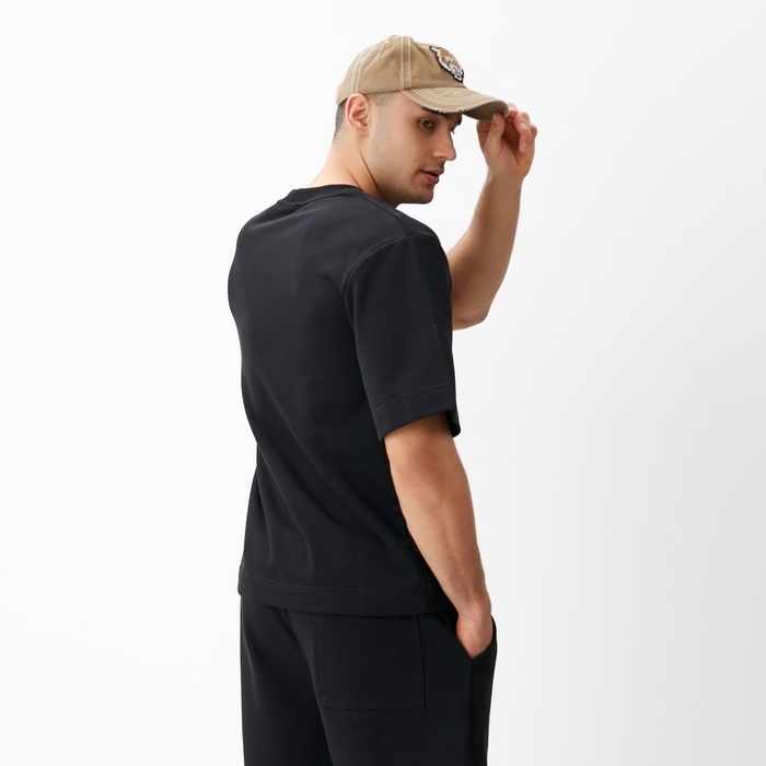 Футболка мужская из органического хлопка MINAKU REGULAR FIT: цвет чёрный, р-р 44 Футболка мужская из органического хлопка MINAKU REGULAR FIT: цвет чёрный, р-р 44