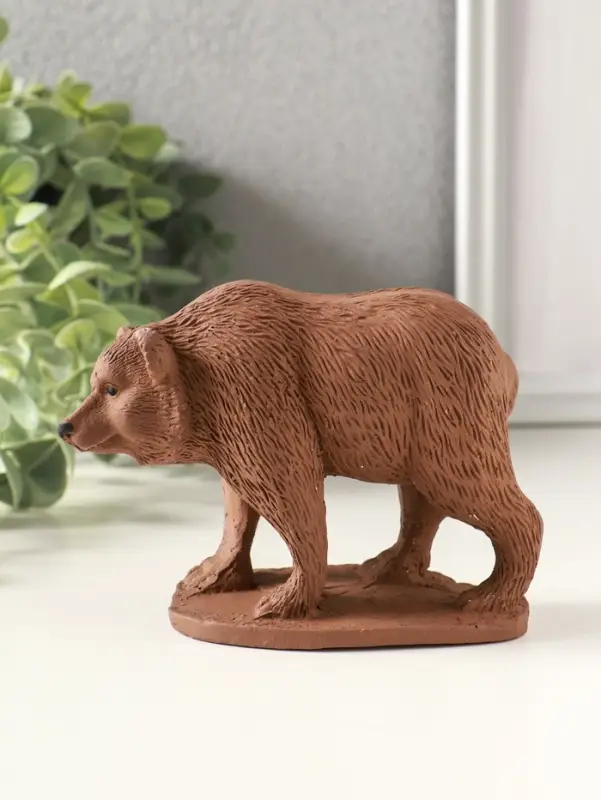 Фигурка гипс &laquo;Медведь идет&raquo;, 9&times;12&times;6 см