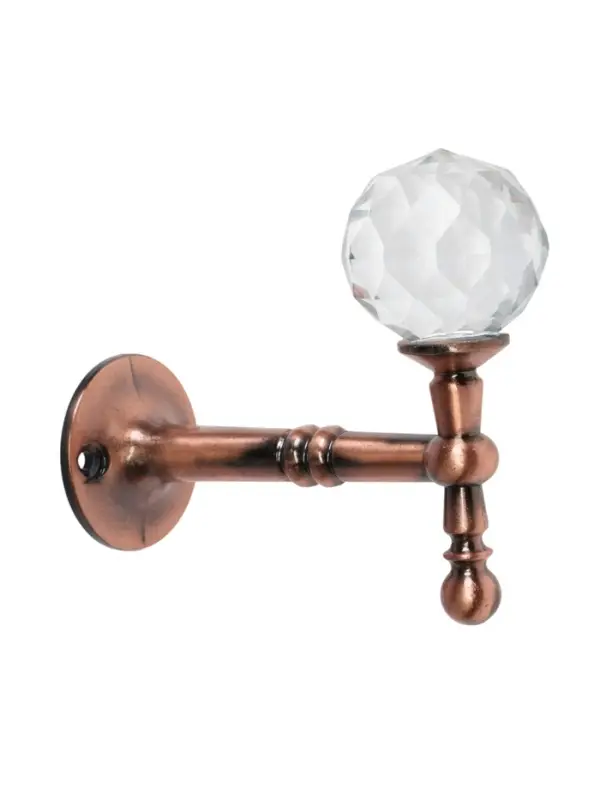 Крючок - держатель для штор на стену CAPPIO KS043, металлический, цвет медь, 2 шт.