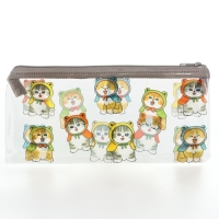 Пенал школьный мягкий плоский 9,5 х 20,5 ПВХ &laquo;1 сентября: Котятки&raquo; МИКС