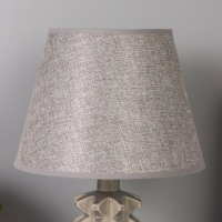 Лампа настольная "Ода" 40Вт Е14 серый 24х24х38см