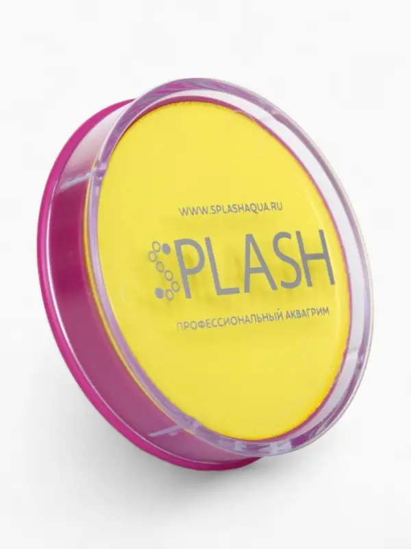 Аквагрим  в шайбе , регулярный, желтый, 32 гр.