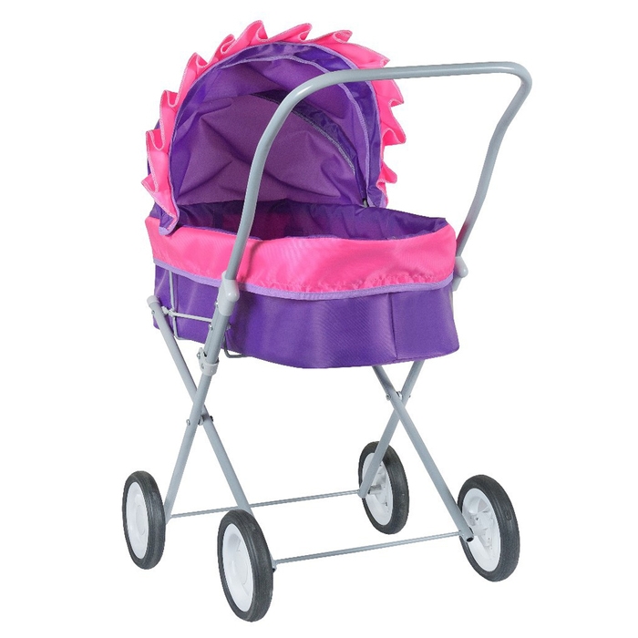 Коляска кукольная №3, сиреневая