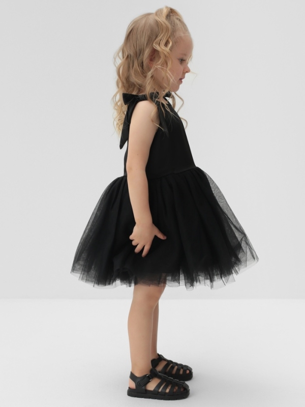 Платье нарядное детское MINAKU: PartyDress цвет чёрный, рост 122