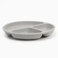 Тарелка детская секционная, 3 секции, серый, Mum&Baby