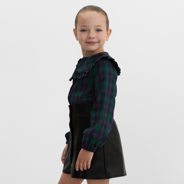Рубашка для девочки KAFTAN "Клетка", р. 30 (98-104 см)