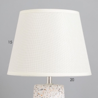 Лампа настольная "Айминь" 1х40Вт Е14 белый 20х20х34см