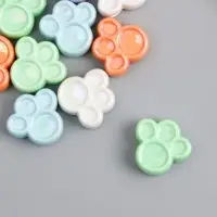 Бусина для творчества пластик "Лапка. Перламутровый глянец" МИКС 0,8х2,3х2,4 см