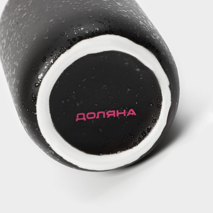 Набор аксессуаров для ванной комнаты Доляна &laquo;Венера&raquo;, 3 предмета (дозатор 350 мл, мыльница, стакан), цвет чёрный