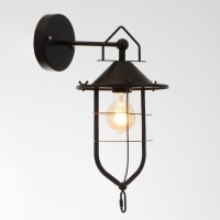 Бра "Эльба" 1х40Вт Е27 черный 25х25х40 см Бра "Эльба" 1х40Вт Е27 черный 25х25х40 см