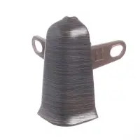 Угол наружный (внешний) &laquo;Деконика&raquo;, с крепежом для плинтуса, 55 мм, 303 венге темный