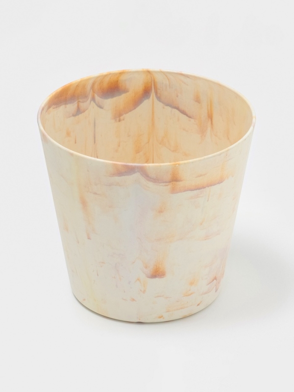 Кашпо круглое "SandStorm" d14х13 см, цвет оранжевый