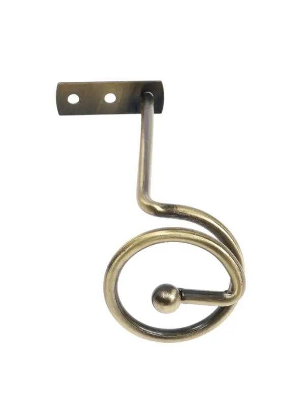 Крючок - держатель для штор на стену CAPPIO KS044, металлический, цвет бронза, 2 шт