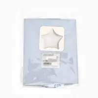 Воздушные шары фольгированные 18" "Звезда" цвет белый,  набор 5 штук