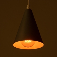 Светильник BayerLux Подвес "Конус" 1x40Вт E27 серый 12х12х16-96 см Светильник BayerLux Подвес "Конус" 1x40Вт E27 серый 12х12х16-96 см