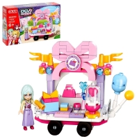 Конструктор для девочек «Подружки. Магазин на тележке. Бант», 113 деталей Конструктор для девочек «Подружки. Магазин на тележке. Бант», 113 деталей