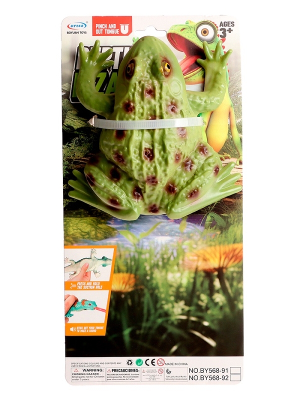 Фигурка животного &laquo;Лягушка. Длинный язык&raquo;, звуковые эффекты, 15 см.