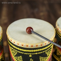 Сувенирный музыкальный инструмент "Барабаны тройные" 33х17х11 см МИКС Сувенирный музыкальный инструмент "Барабаны тройные" 33х17х11 см МИКС