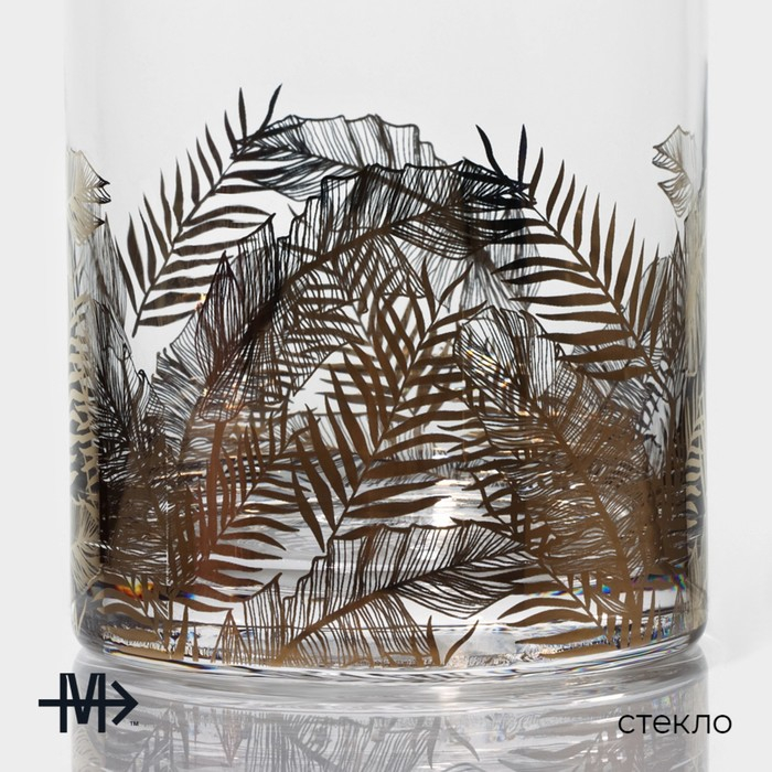 Стакан стеклянный Magistro &laquo;Золотой лист&raquo;, 400 мл, 8,5&times;10 см