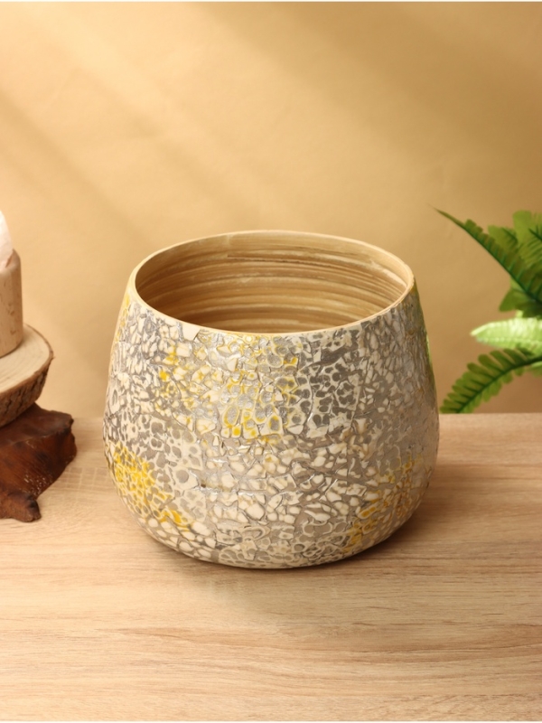 Ваза 20х20х15 см, бамбук Ваза 20х20х15 см, бамбук