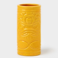 Стакан для коктейлей "Тики остров" желтый