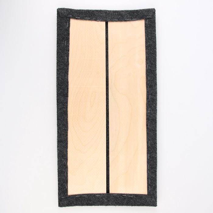 Когтеточка настенная двойная угловая, 50 х 25 см, серая