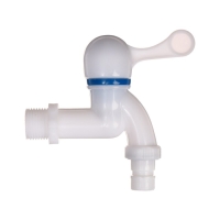 Кран, наружная резьба 3/4", для шланга 5/8" (16 мм), пластик, Greengo