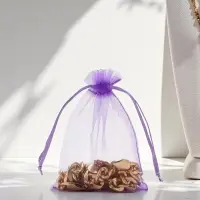 Набор мешочков подарочных 100шт., 9&times;12, цвет фиолетовый (7585523)