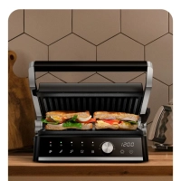 Электрогриль КТ-4601 двусторонний гриль электрический 2000Вт Электрогриль КТ-4601 двусторонний гриль электрический 2000Вт