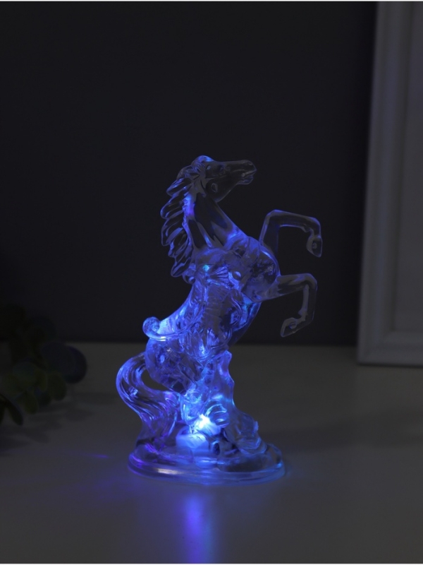 Ночник свеча "Конь" LED RGB 3xAG13 5х8х15см